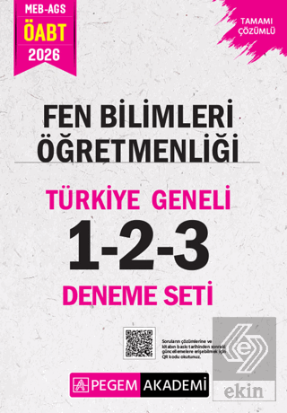 2026 MEB AGS ÖABT Fen Bilimleri Öğretmenliği Tamamı Çözümlü Türkiye Geneli 1-2-3 (3lü Deneme Seti)
