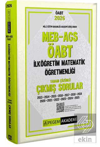 2026 MEB AGS ÖABT İlköğretim Matematik Öğretmenliği Tamamı Çözümlü Çıkmış Sorular