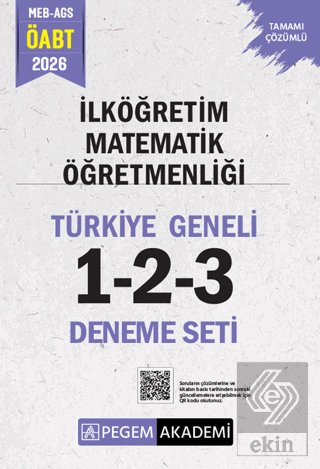 2026 MEB AGS ÖABT İlköğretim Matematik Öğretmenliği Tamamı Çözümlü Türkiye Geneli 1-2-3 (3lü Deneme Seti)