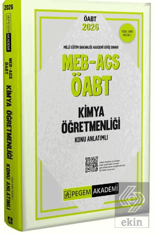 2026 MEB AGS ÖABT Kimya Öğretmenliği Konu Anlatımlı