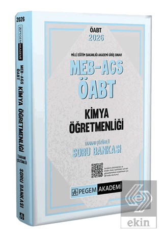 2026 MEB-AGS ÖABT Kimya Öğretmenliği Tamamı Çözümlü Soru Bankası