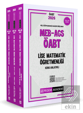 2026 MEB AGS ÖABT Lise Matematik Öğretmenliği Konu Anlatımlı (3 Kitap)