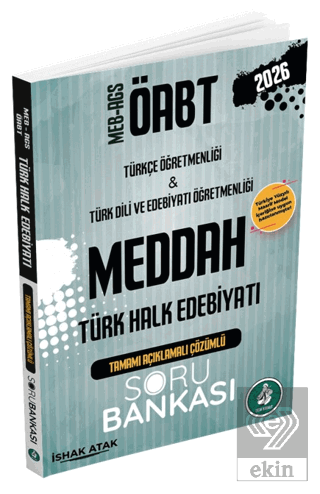 2026 MEB AGS ÖABT Meddah Türk Halk Edebiyatı Tamamı Çözümlü Soru Banka