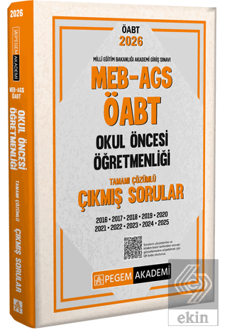 2026 MEB AGS ÖABT Okul Öncesi Öğretmenliği Tamamı Çözümlü Çıkmış Sorular