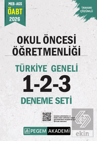 2026 MEB AGS ÖABT Okul Öncesi Öğretmenliği Tamamı Çözümlü Türkiye Geneli 1-2-3 (3lü Deneme Seti)