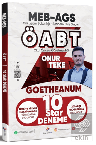 2026 MEB AGS ÖABT Okul Öncesi Öğretmenliği Tamamı Video Çözümlü 10 Sta