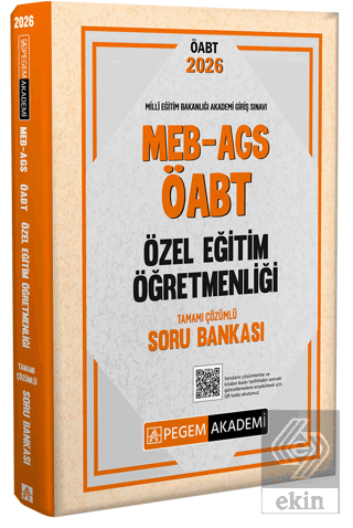 2026 MEB AGS ÖABT Özel Eğitim Öğretmenliği Tamamı Çözümlü Soru Bankası