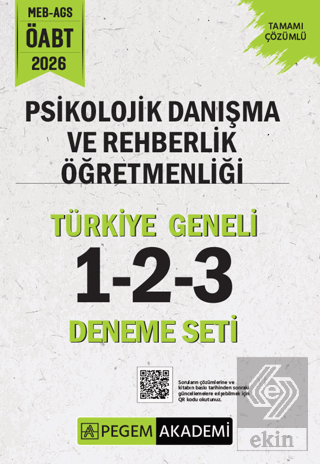 2026 MEB AGS ÖABT Psikolojik Danışma ve Rehberlik Öğretmenliği Tamamı Çözümlü Türkiye Geneli 1-2-3 (3lü Deneme Seti)