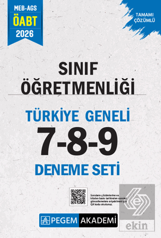 2026 MEB AGS ÖABT Sınıf Öğretmenliği Tamamı Çözümlü Türkiye Geneli 7-8-9 (3lü Deneme Seti)