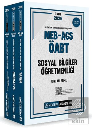 2026 MEB AGS ÖABT Sosyal Bilgiler Öğretmenliği Konu Anlatımlı (3 Kitap