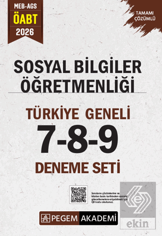 2026 MEB AGS ÖABT Sosyal Bilgiler Öğretmenliği Tamamı Çözümlü Türkiye Geneli 7-8-9 (3lü Deneme Seti)