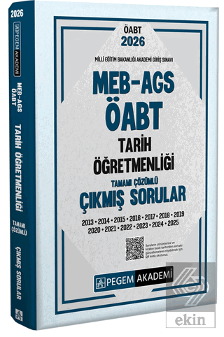 2026 MEB AGS ÖABT Tarih Öğretmenliği Tamamı Çözümü Çıkmış Sorular