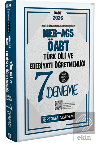 2026 MEB AGS ÖABT Türk Dili Ve Edebiyatı Öğretmenliği Tamamı Çözümlü 7