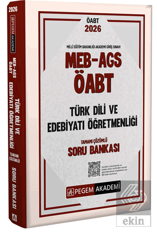 2026 MEB AGS ÖABT Türk Dili ve Edebiyatı Öğretmenliği Tamamı Çözümlü S