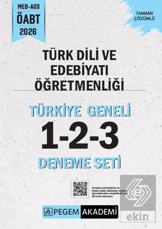 2026 MEB AGS ÖABT Türk Dili ve Edebiyatı Öğretmenliği Tamamı Çözümlü Türkiye Geneli 1-2-3 (3lü Deneme Seti)