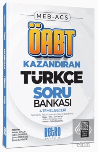 2026 MEB AGS ÖABT Türkçe Öğretmenliği 4 Temel Beceri Soru Bankası