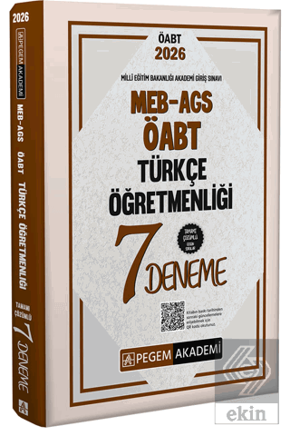 2026 MEB AGS ÖABT Türkçe Öğretmenliği Tamamı Çözümlü 7 Deneme