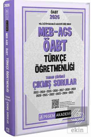 2026 MEB AGS ÖABT Türkçe Öğretmenliği Tamamı Çözümü Çıkmış Sorular