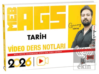 2026 MEB-AGS Öğretmen Adayları İçin Tarih Video Ders Notları