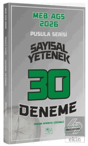 2026 MEB-AGS Sayısal Yetenek 30 Deneme Çözümlü Pusula Serisi