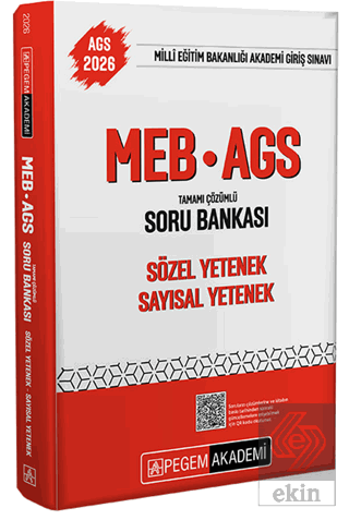 2026 MEB-AGS Soru Bankası Tamamı Çözümlü Sözel Yetenek Sayısal Yetenek