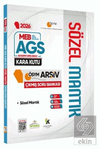 2026 MEB-AGS SÖZEL MANTIK Kara Kutu ÖSYM Çıkmış Soru Havuzu Bankası Ko