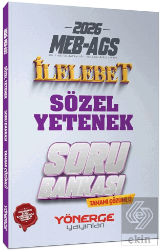 2026 MEB-AGS Sözel Yetenek İlelebet Soru Bankası