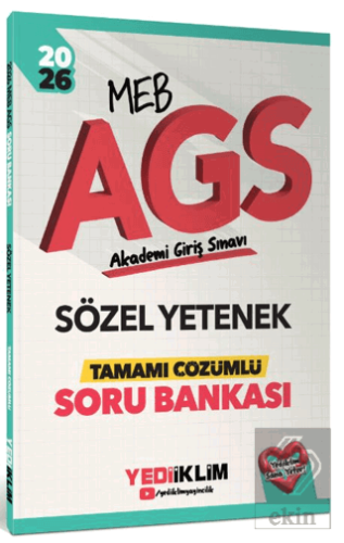 2026 MEB AGS Sözel Yetenek Tamamı Çözümlü Soru Bankası