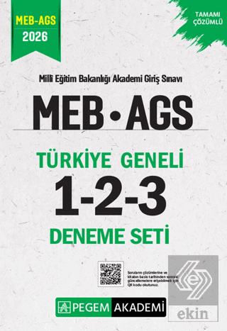 2026 MEB AGS Tamamı Çözümlü Türkiye Geneli 1-2-3 (3lü Deneme Seti) Kol