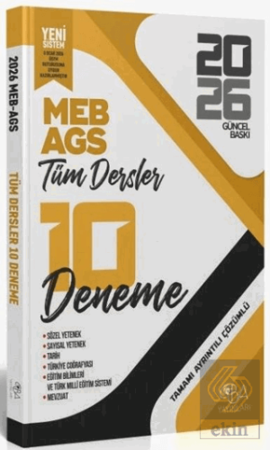 2026 MEB- AGS Tüm Dersler 10 Deneme
