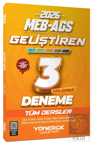 2026 MEB-AGS Tüm Dersler Geliştiren 3 Deneme Çözümlü