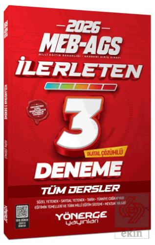 2026 MEB-AGS Tüm Dersler İlerleten 3 Deneme Çözümlü