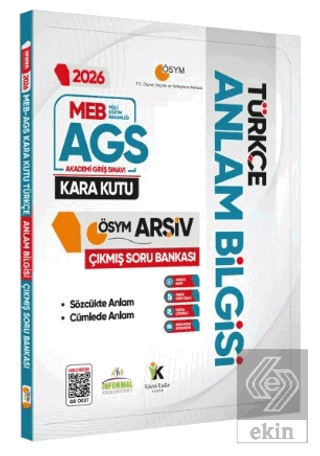 2026 MEB-AGS Türkçenin Kara Kutusu ANLAM BİLGİSİ (Sözcük-Cümle) ÖSYM Çıkmış Dijital Çözümlü Soru Bankası