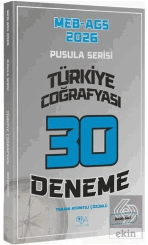 2026 MEB-AGS Türkiye Coğrafyası 30 Deneme Çözümlü Pusula Serisi