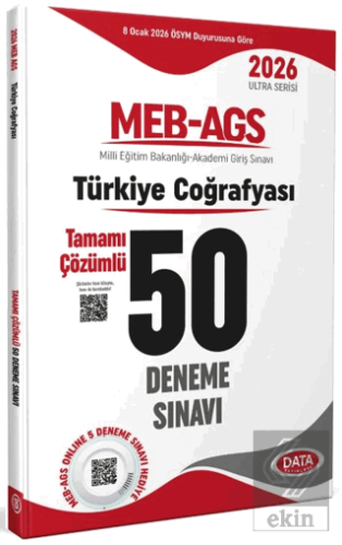 2026 MEB-AGS Türkiye Coğrafyası Tamamı Çözümlü 50 Deneme Sınavı