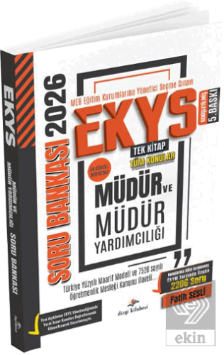 2026 MEB EKYS Müdür ve Müdür Yardımcılığı Soru Bankası