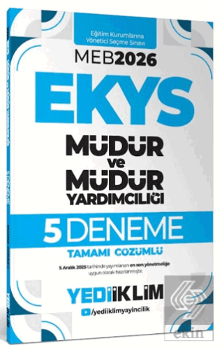 2026 MEB EKYS Müdür ve Müdür Yardımcılığı Tamamı Çözümlü 5 Deneme