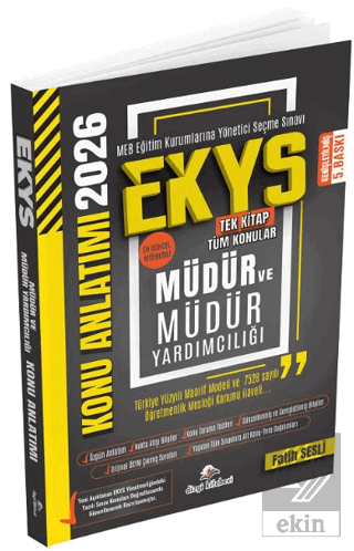 2026 MEB EKYS Müdür ve Yardımcılığı Konu Anlatımı