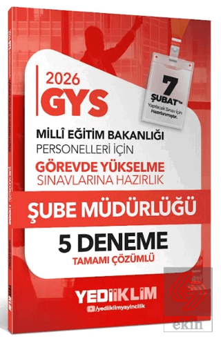 2026 MEB GYS Şube Müdürlüğü Tamamı Çözümlü 5 Deneme
