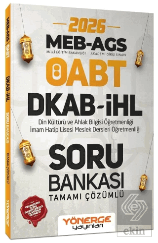 2026 ÖABT MEB-AGS DKAB Din Kültürü ve İHL İmam Hatip Lisesi Öğretmenli