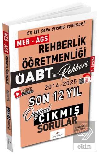 2026 ÖABT MEB-AGS nin Rehberi Rehberlik Çıkmış Sorular Son 12 Yıl Çözümlü