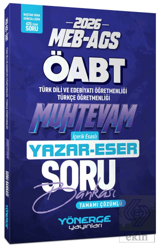 2026 ÖABT MEB-AGS Türk Dili Edebiyatı - Türkçe Öğretmenliği Muhtevam Y