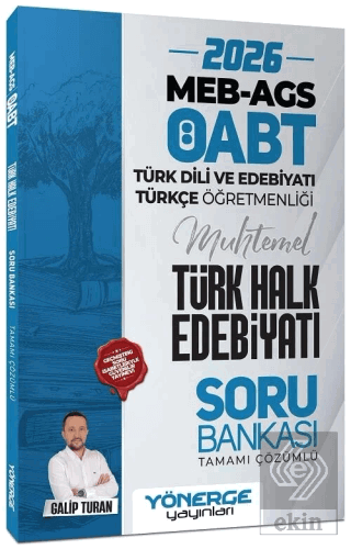 2026 ÖABT MEB-AGS Türk Dili Edebiyatı ve Türkçe Öğretmenliği Türk Halk