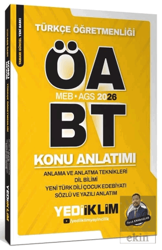 2026 ÖABT MEB-AGS Türkçe Anlama ve Anlatma Teknikleri, Dil Bilimi, Yeni Türk Dili, Çocuk Edebiyatı, Sözlü ve Yazılı Anlatım Konu Anlatımı