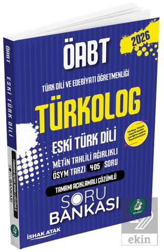 2026 ÖABT Türk Dili Edebiyatı Eski Türk Dili Türkolog Soru Bankası