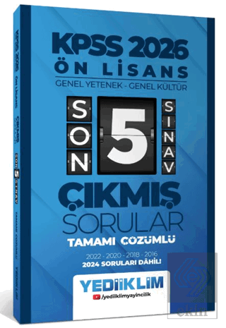 2026 Ön Lisans Genel Yetenek - Genel Kültür Tamamı Çözümlü Son 5 Sınav