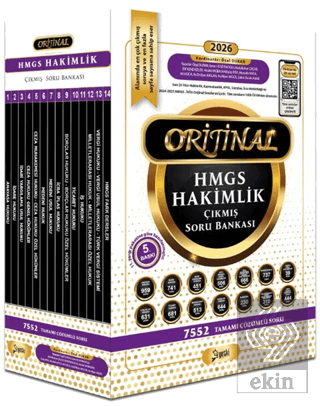 2026 Orijinal HMGS Hakimlik Çıkmış Soru Bankası Seti