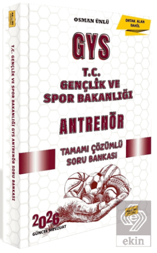 2026 T.C. Gençlik ve Spor Bakanlığı GYS Antrenör Tamamı Çözümlü Soru Bankası