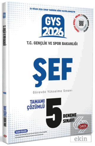 2026 T.C. Gençlik ve Spor Bakanlığı Şef Tamamı Çözümlü 5 Deneme Sınavı