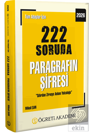 2026 Tüm Adaylar İçin 222 Soruda Paragrafın Şifresi